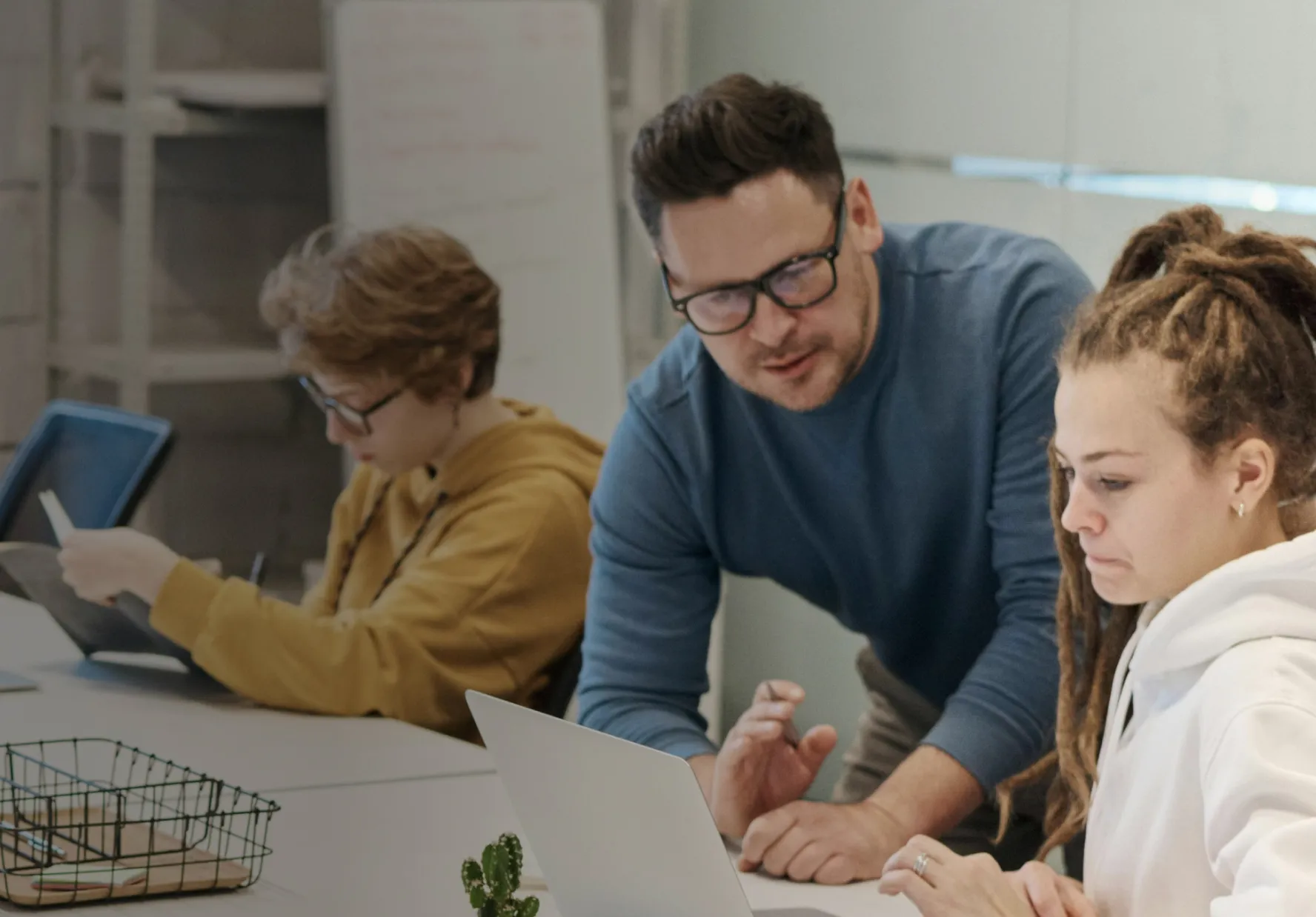 Finance team at work